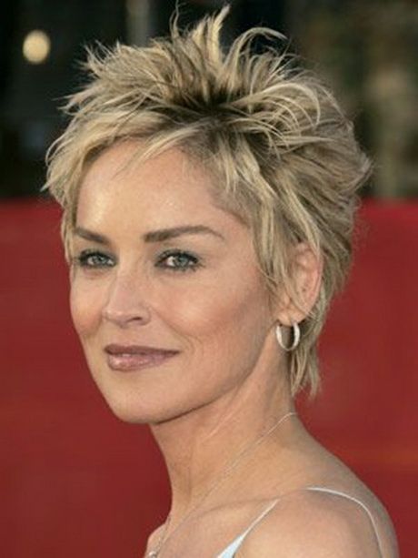100 Flattering Short Hairstyles for Women Over 50 with Fine Hair Messy-spiky-pixie