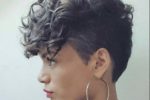 Short Curly With Shaved Side Easiest Short Curly Hairstyles Ideas 2