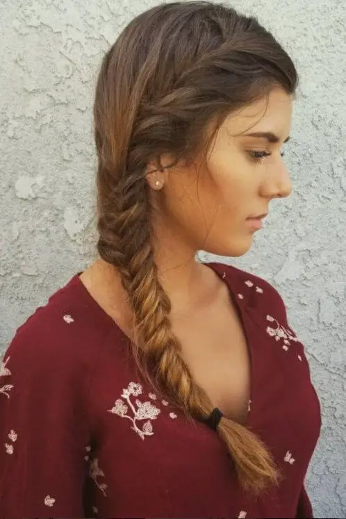 Simple Side Swept Braids Most Inspiring Braids Hairstyle for Women 3
