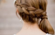 79 Most Inspiring Braids Hairstyle for Women Simple-Side-Swept-Braids-Most-Inspiring-Braids-Hairstyle-for-Women-6-235x150