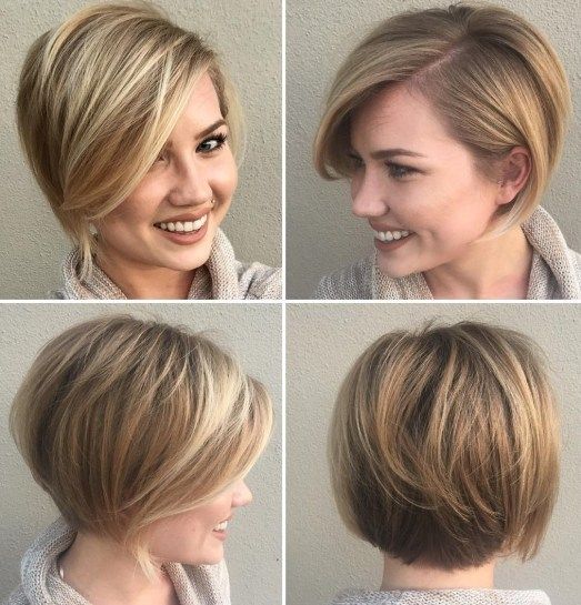 100 Flattering Short Hairstyles for Women Over 50 with Fine Hair Stacked-pixie-bob-2