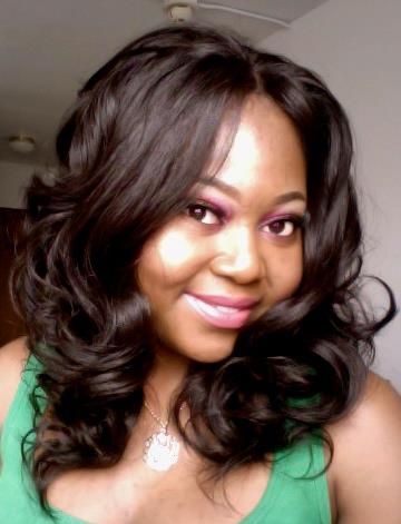 Big Luscious Shoulder Length Curls Hairstyle for African American Wedding 4