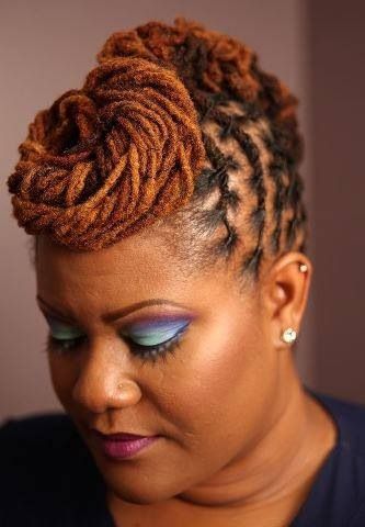 Braided Pompadour Up-Do Hairstyles for African American Women 6