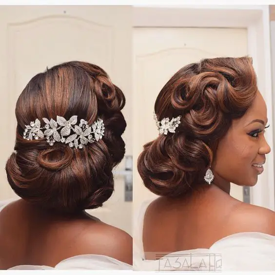 Curl Chignon Hairstyles for African American Women 5