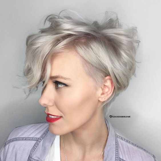 25 Short Haircut Styles that Make You Look Way Younger Wavy-pixie-bob