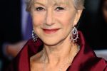 Helen Mirren Short Cut With Gray Highlights