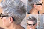 Spiky Cut With Silver Strands