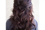 Crossed And Wavy Half Updo