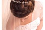 Wavy Updo With Silver Tiara