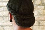 Braided Crown With Low Bun