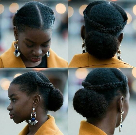 Braided Crown with Low Bun