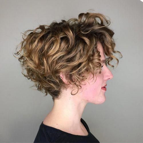 20 Simple and Easy Short Hairstyles for Older Women to Look Younger Curly-wedge-haircut