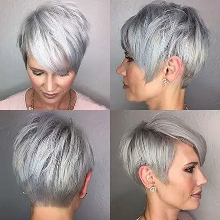 Silver Gray Pixie - Short Hairstyles 2020