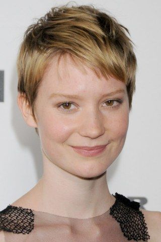 Very short cropped pixie