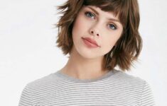The Best Hairstyles for Women with Short Wavy Hair in 2020 short-bob-with-short-bangs-9-235x150