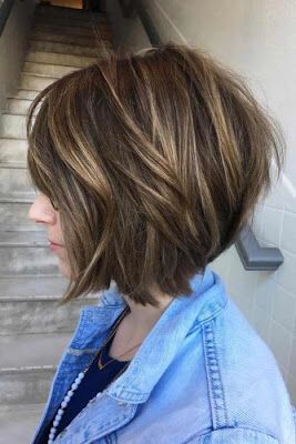 short stacked bob hairstyle 1