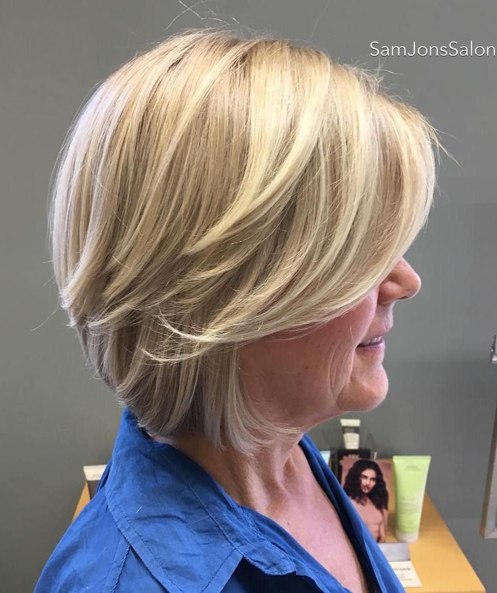 Short hairstyles for overweight over 50 women