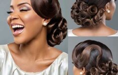 Curl Chignon Hairstyles for African American Women 4